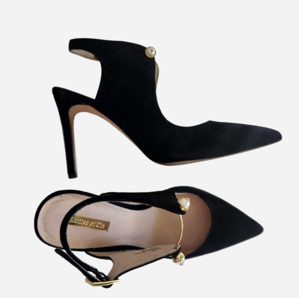 Louise et Cie Jonah Suede Slingback Pointy Pumps Size 10